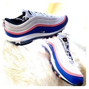Nike Air max 97 white game, Royal, Pink Gaze
